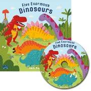 Five Enormous Dinosaurs [With CD (Audio)]
