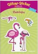 Glitzer-Sticker Malbuch Flamingos