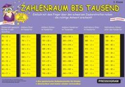 PRESSOGRAM Zaubertafel - Zahlenreihe bis 1000 - Grundschule Klasse 3