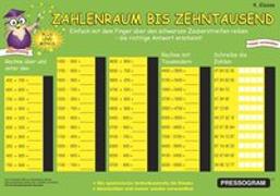 PRESSOGRAM Zaubertafel - Zahlenreihe bis 100.000 - Grundschule Klasse 4