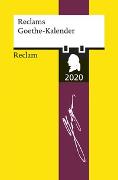 Reclams Goethe-Kalender 2020