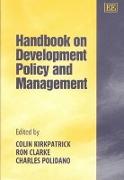 Handbook on Development Policy and Management