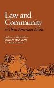 Law and Community in Three American Towns