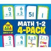 Math 1-2 Flash Card 4-Pack