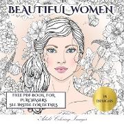 Adult Coloring Images (Beautiful Women): An Adult Coloring (Colouring) Book with 35 Coloring Pages: Beautiful Women (Adult Colouring (Coloring) Books)
