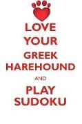 LOVE YOUR GREEK HAREHOUND AND PLAY SUDOKU GREEK HAREHOUND SUDOKU LEVEL 1 of 15