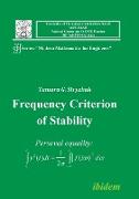 Frequency Criterion of Stability