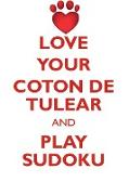 LOVE YOUR COTON DE TULEAR AND PLAY SUDOKU COTON DE TULEAR SUDOKU LEVEL 1 of 15