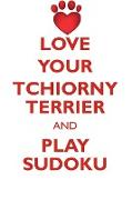 LOVE YOUR TCHIORNY TERRIER AND PLAY SUDOKU BLACK RUSSIAN TERRIER SUDOKU LEVEL 1 of 15