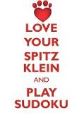 LOVE YOUR SPITZ KLEIN AND PLAY SUDOKU GERMAN SPITZ KLEIN SUDOKU LEVEL 1 of 15