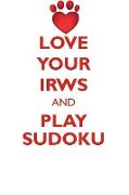 LOVE YOUR IRWS AND PLAY SUDOKU IRISH RED AND WHITE SETTER SUDOKU LEVEL 1 of 15