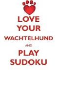 LOVE YOUR WACHTELHUND AND PLAY SUDOKU DEUTSCHER WACHTELHUND SUDOKU LEVEL 1 of 15