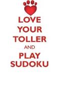 LOVE YOUR TOLLER AND PLAY SUDOKU NOVA SCOTIA DUCK-TOLLING RETRIEVER SUDOKU LEVEL 1 of 15