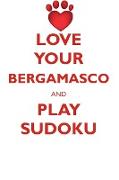 LOVE YOUR BERGAMASCO AND PLAY SUDOKU BERGAMASCO SHEPHERD SUDOKU LEVEL 1 of 15