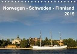 Norwegen - Schweden - Finnland (Tischkalender 2019 DIN A5 quer)