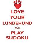 LOVE YOUR LUNDEHUND AND PLAY SUDOKU NORWEGIAN LUNDEHUND SUDOKU LEVEL 1 of 15