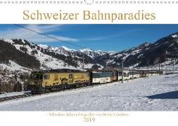 Schweizer Bahnparadies 2019 (Wandkalender 2019 DIN A3 quer)