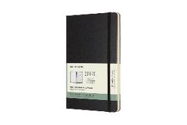 Moleskine 18 Month Weekly Notebook 2019/2020 L/A5, 1 week = 1 page, ruled page on the right, Hard Cover, Black