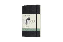 Moleskine 12 Month Weekly Notebook German 2020 P/A6, 1 week = 1 page, ruled page on the right, Soft Cover, Black