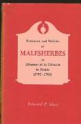 Problems and Policies of Malesherbes as Directeur de la Librarie in France (1750-1763)