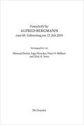 Festschrift für Alfred Bergmann zum 65. Geburtstag am 13. Juli 2018