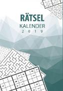 Rätsel Kalender 2019 - Terminplaner & Kalender 2019 mit 90 Rätseln