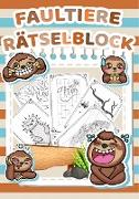 Mein Vorschul und Grundschul Rätselblock (Faultier-Edition) - Rätsel für Kinder ab 5 Jahren - Logikrätsel, Malbuch, Labyrinthe und vieles mehr Rätselspiele im Rätselbuch