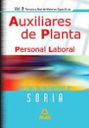 Personal Laboral, Auxiliares de Planta, Diputación Provincial de Soria. Temario y test de materias específicas