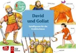 David und Goliat. Spielfiguren für die Erzählschiene