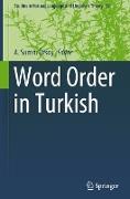 Word Order in Turkish