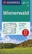 KOMPASS Wanderkarten-Set 208 Wienerwald (2 Karten) 1:25.000