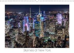 Skylines of New York (Wandkalender 2019 DIN A3 quer)