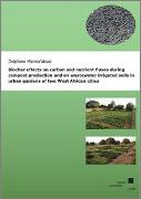 Biochar effects on carbon and nutrient fluxes during compost production and on wastewater irrigated soils in urban gardens of two West African cities