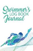 Swimmer's Log Book Journal: 120-page Blank, Lined Writing Journal for Swimmers - Makes a Great Gift for Anyone Into Swimming (5.25 x 8 Inches / Wh
