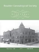Boulder Genealogical Society Quarterly, 1969-2018 Table of Contents and Names Index, Vol 1, A-F