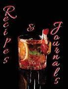 Recipes & Journals: Wide Ruled Beverages Formulas Cookbook Recording for Family Favourite Menus in Festive Seasons