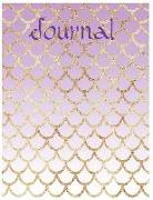 Purple Mermaid Scales - Oversized 8.5x11," 150 Page Lined Blank Journal Notebook: Notebook for Adults and Teens, Writers. Use for Journaling, Note Tak