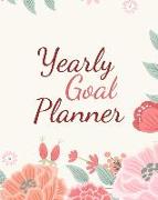 Yearly Goal Planner: Notebook Journal (8x10)