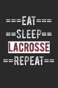 Lax Journal - Eat Sleep Lacrosse Repeat: 100 Page Lined Journal - 6