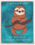 Sloth - Oversized 8.5x11," 150 Page Lined Blank Journal Notebook: Notebook for Adults and Teens, Writers. Use for Journaling, Note Taking Poems, Lyric