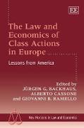 The Law and Economics of Class Actions in Europe