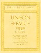 Unison Service in D Major - Te Deum, Benedictus, Jubilate, Magnificat and Nunc Dimittus - Sheet Music for Unison Voices with Organ