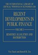 Recent Developments in Public Finance