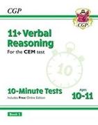 11+ CEM 10-Minute Tests: Verbal Reasoning - Ages 10-11 Book 2 (with Online Edition)