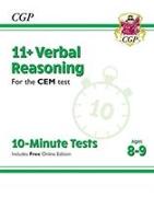 11+ CEM 10-Minute Tests: Verbal Reasoning - Ages 8-9 (with Online Edition)