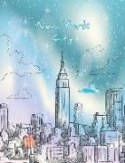 New York City: New York City Cover and Lined Pages, Extra Large (8.5 X 11) Inches, 110 Pages, White Paper