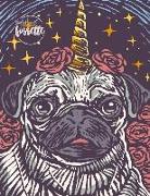 Sketchbook: Princess Pug Cover (8.5 X 11) Inches 110 Pages, Blank Unlined Paper for Sketching, Drawing, Whiting, Journaling & Dood