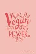 Vegan Power Notebook Journal: College-Ruled Lined Vegan LOGO