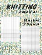 Knitting Paper Ratios 2: 3 & 4:5: Two Ratios Grid & Graph Notebook - Pattern 3