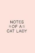 Notes of a Cat Lady: Lined Notebook Journal for Cat Lovers